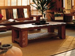 木制休闲桌椅 木制家具 时尚木制台面 木制品木质结构住宅图1