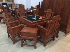 厂家批发 红木家具仿古典实木麻将桌 特价非洲花梨木电动麻将台