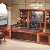 高档办公家具套装组合 实木桌子 实木椅子 实木书柜定制