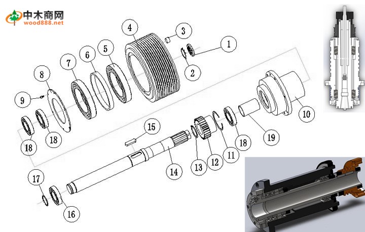 主轴爆炸图