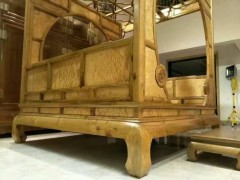 福建金丝楠木古典家具架子床两件套一手货源简约大气可定制加工图3