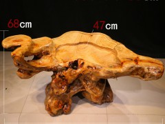 典尚木业香樟木根雕茶几,家居实木茶台,休闲功夫茶桌,木雕茶几图3