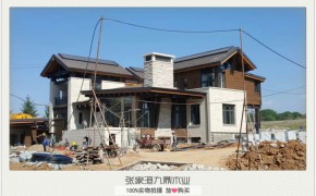 河北私人会所中式装修  木制凉亭 木结构房屋 室内地板装修图2