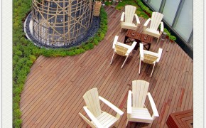 山东景观工程木材 市民阳光房 露台 阳台装修 天然防腐木图1