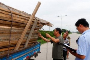 苏州汾湖全面管制并清理三和村木材市场