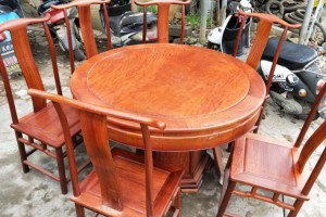缅甸花梨木圆餐桌价格