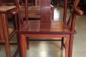 缅甸花梨木圈椅三件套 4500元 独板