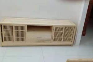 1.9米白蜡木电视柜图1