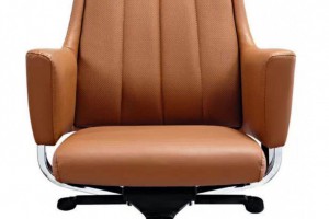 可升降皮座椅棕色A135带头枕办公椅批发图2