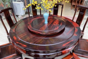 精品国色天香老挝大红酸枝餐桌价格及图片表