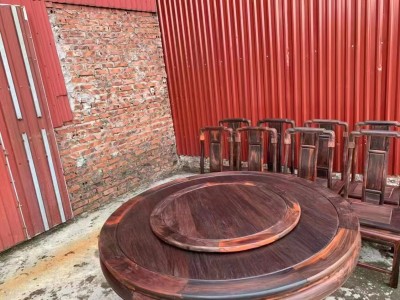 凭祥龙之涵红木家具的老挝大红酸枝圆餐桌的价格哪位清楚
